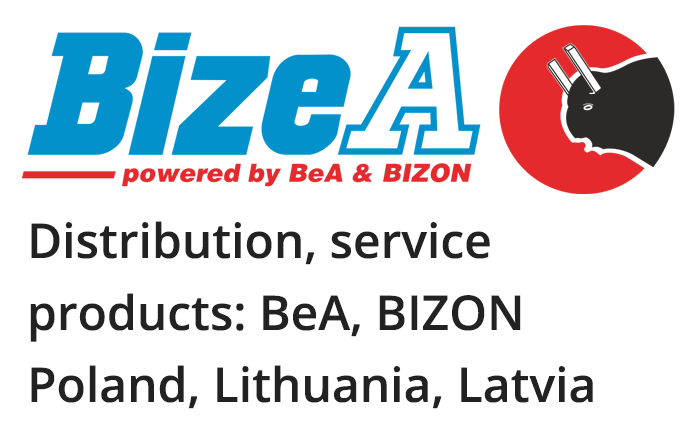 Distribution, service of products: BeA, BIZON - Poland, Lithuania, Latvia